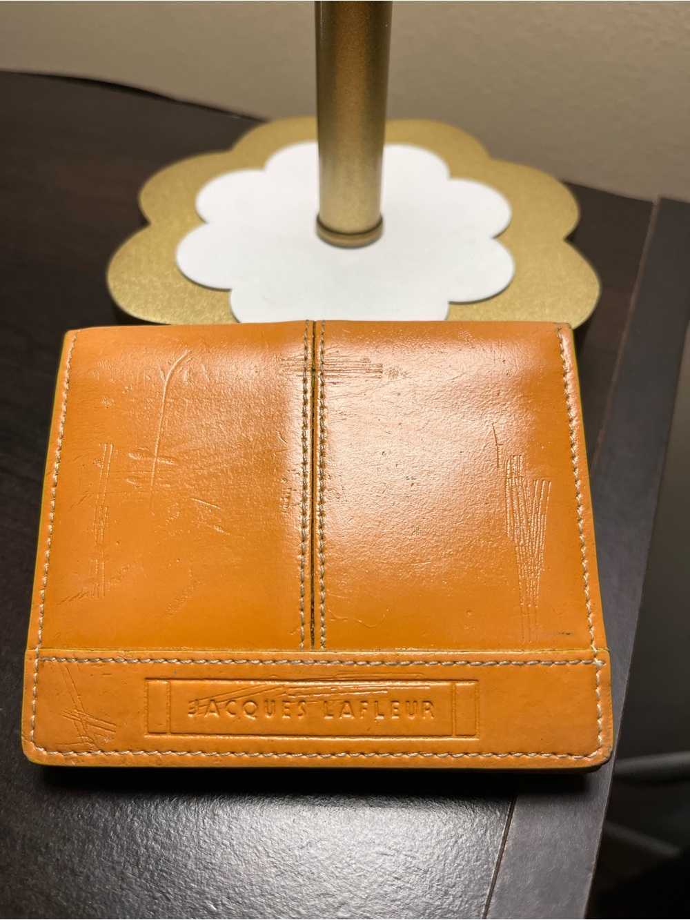 Jacques Lafleur La mode Francaise vintage trifold wallet